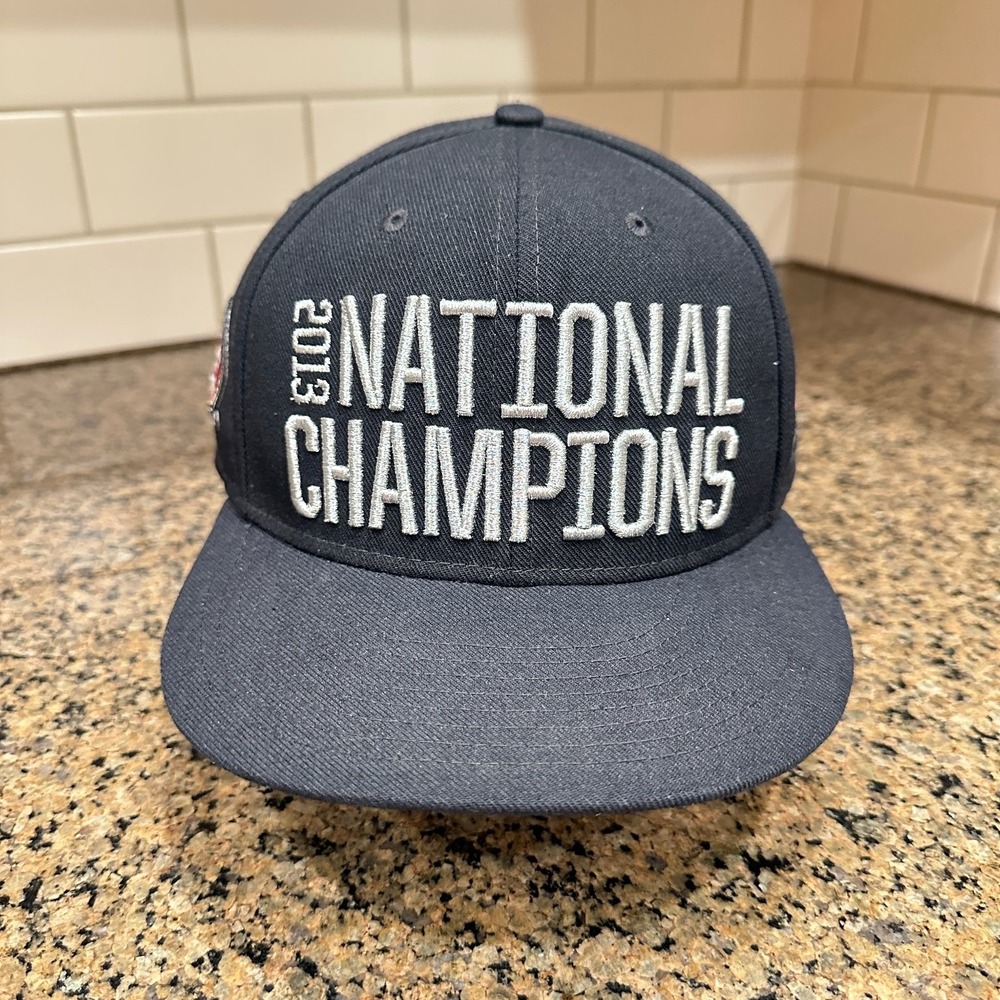 Florida State Nike 2013 National Champions Snapback Hat Mens OS Black Cotton